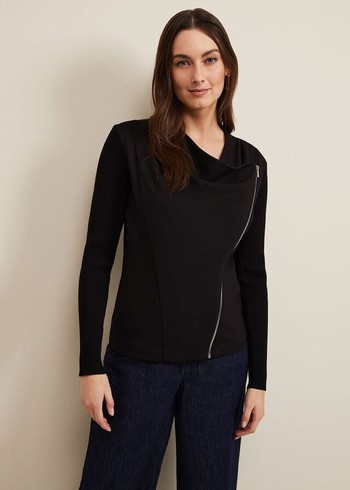 Phase Eight Frankie Knitwear Black Australia | QU6013825